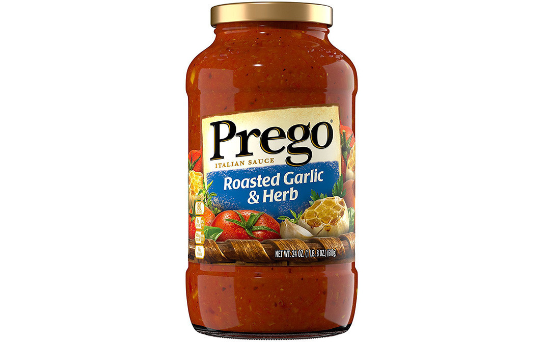 Prego Roasted Garlic & Herb Italian Sauce   Glass Jar  680 grams